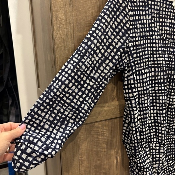 NWT Pendleton XL Petite Catalina nylon Top Long Sleeve V Neck - Picture 6 of 12